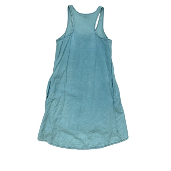 Armani Exchange Linen & Cotton Tie Dye Light Blue Dress Small - Picture 2 of 7